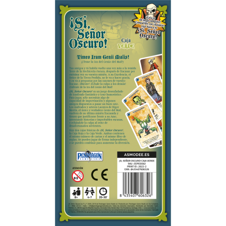 ¡Sí, Señor Oscuro! Caja Verde